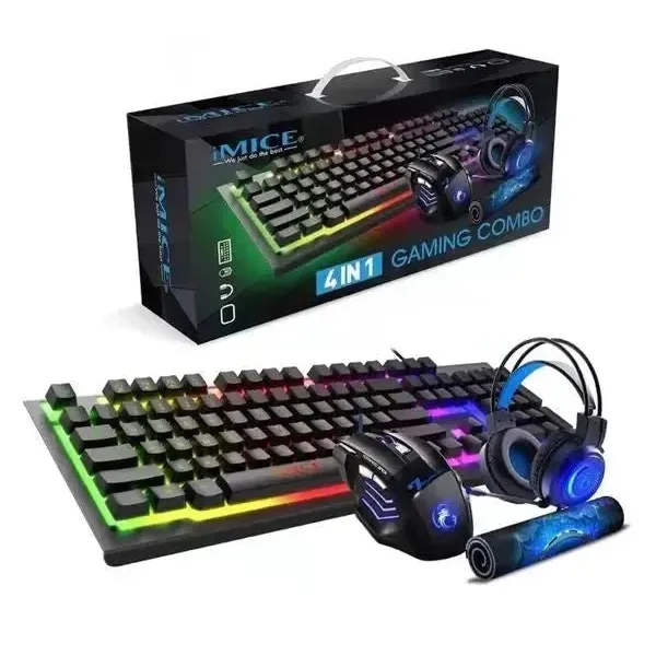 IMICE GK-450 4 In 1 Gaming Set Black