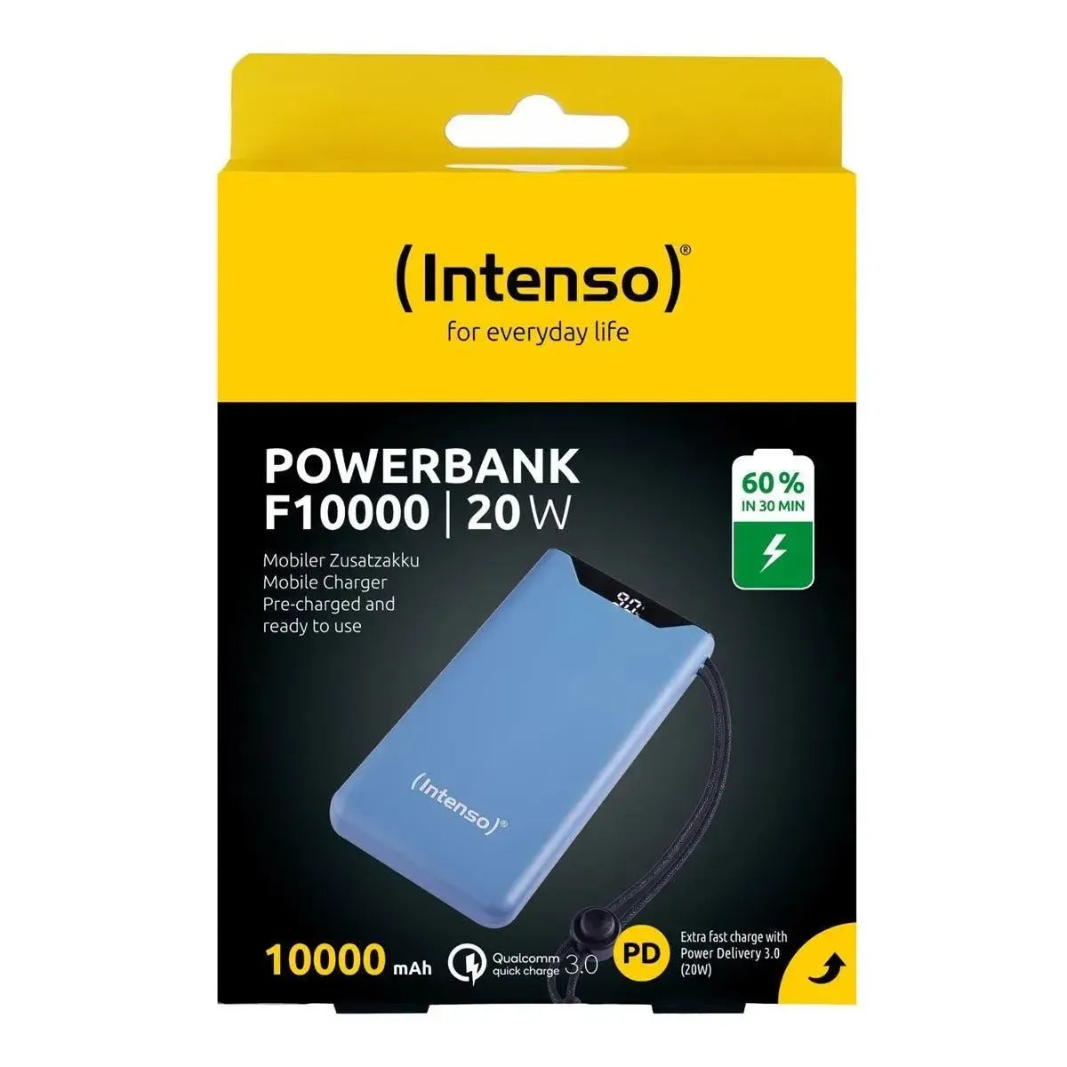 Intenso F10000 20W Quick Charge Power Bank 10000 mAh Blue