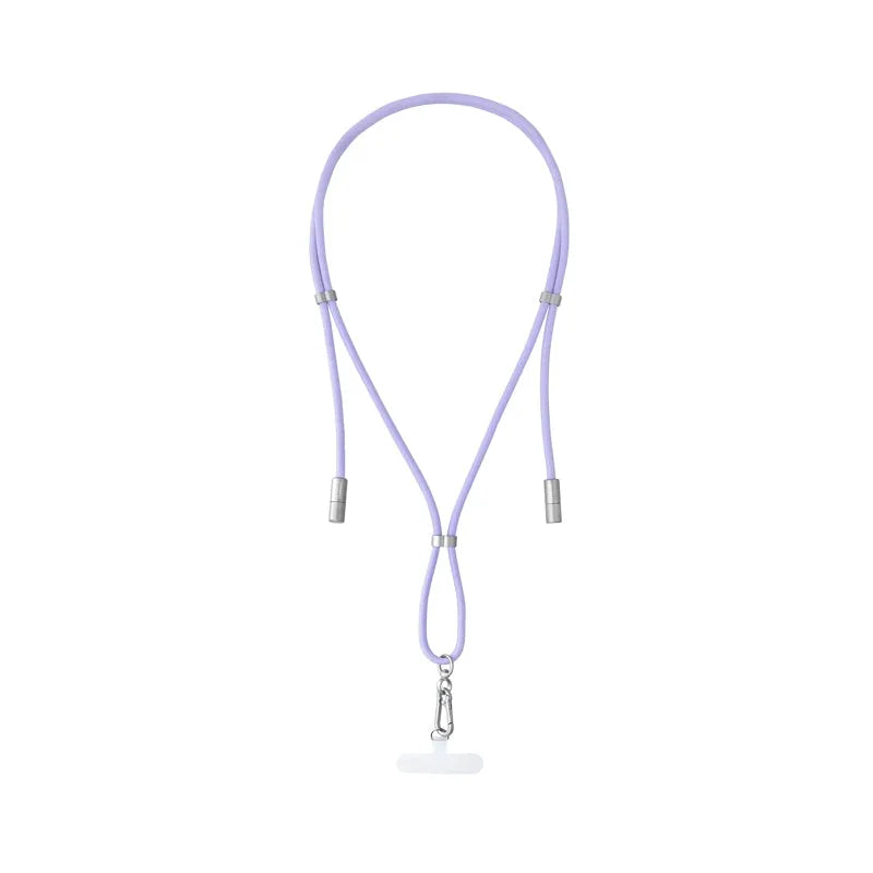Intenso Nylon USB C-C Cell Phone Charging Lanyard 1.6m 60W Purple