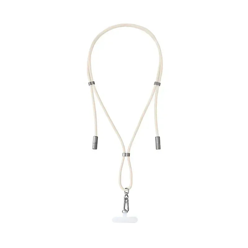 Intenso Nylon USB C-C Cell Phone Charging Lanyard 1.6m 60W Sand