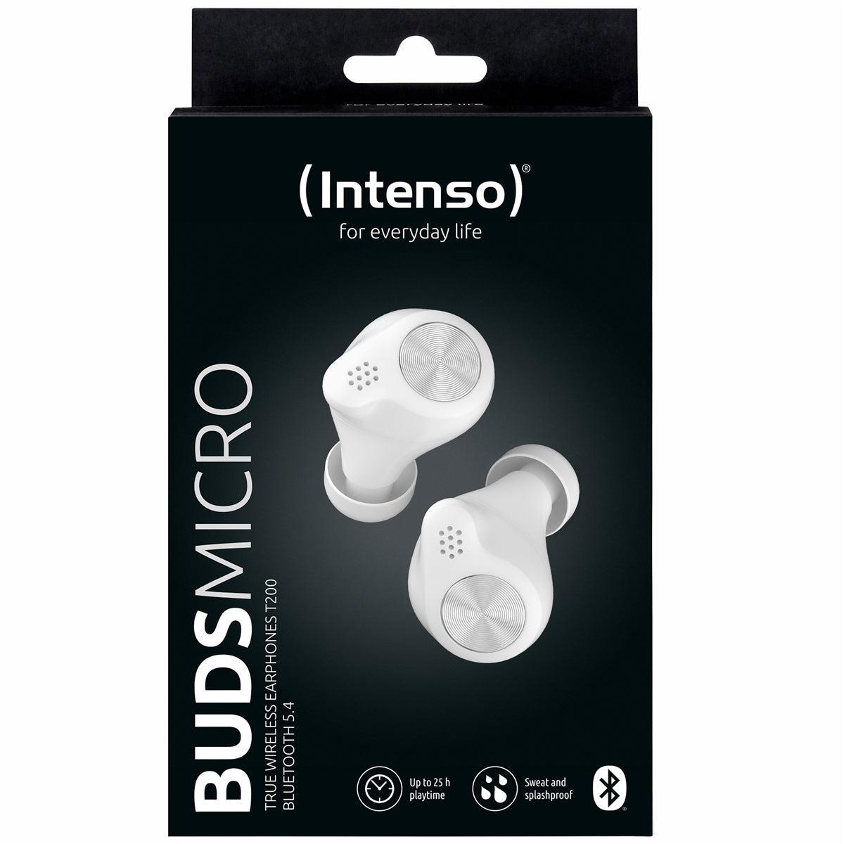 Intenso TWS Earphone Buds Micro T200 BT 5.4 Music & Gaming Mode White