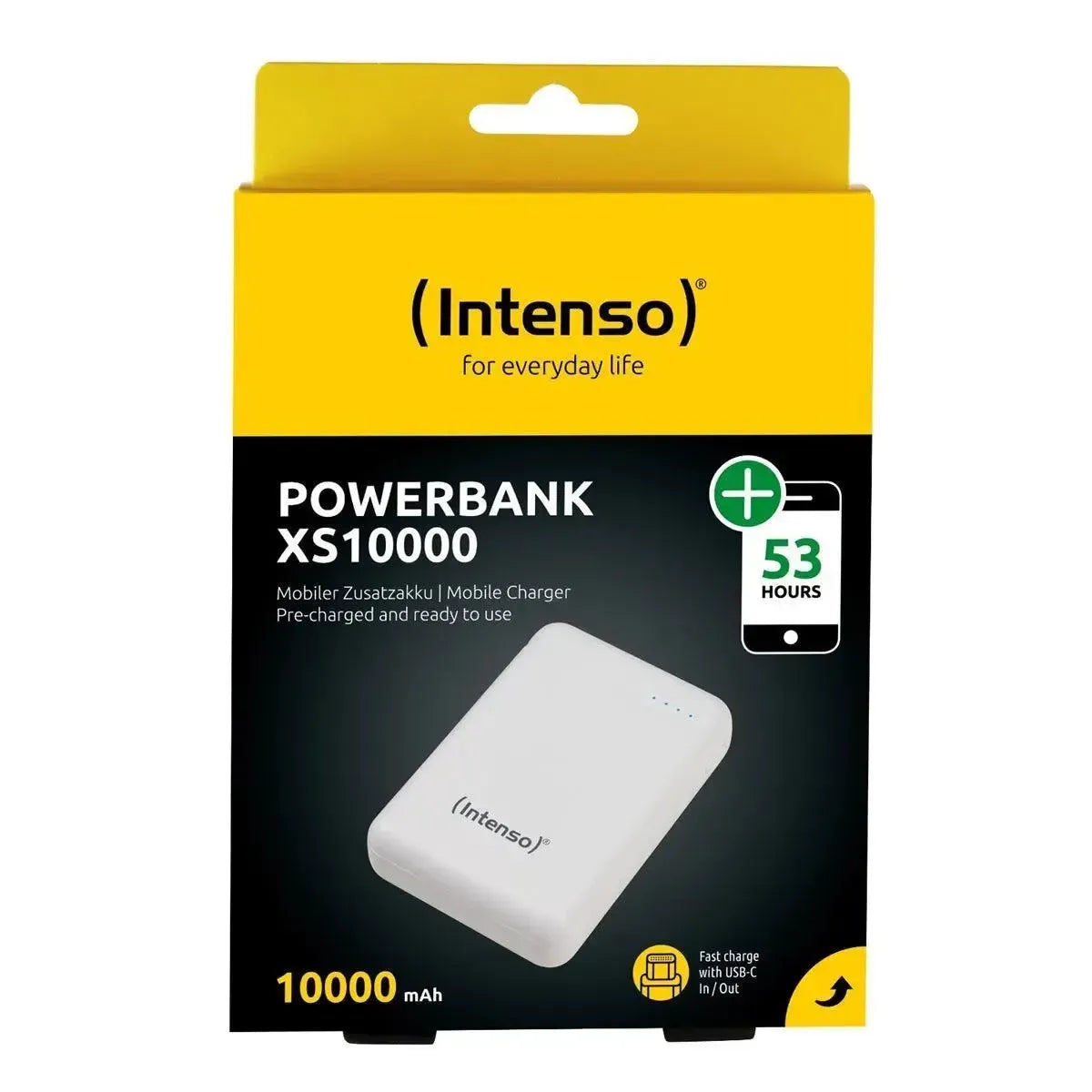 Intenso XS10000 15W Fast Charging Power Bank 10000 mAh White