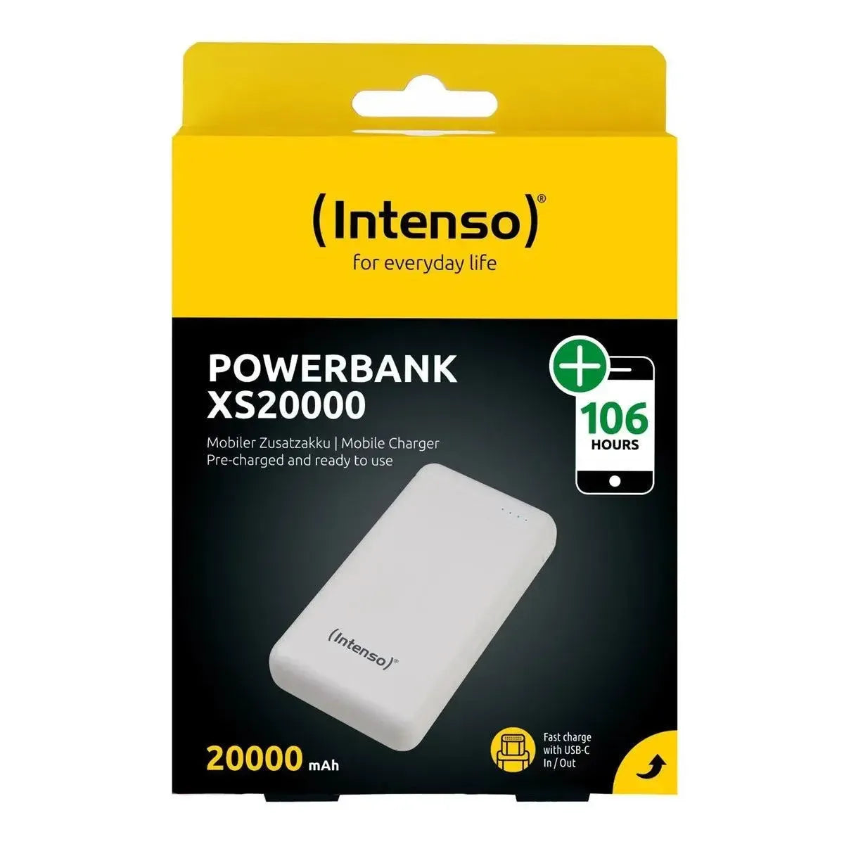 Intenso XS20000 15W Fast Charging Power Bank 20000 mAh White