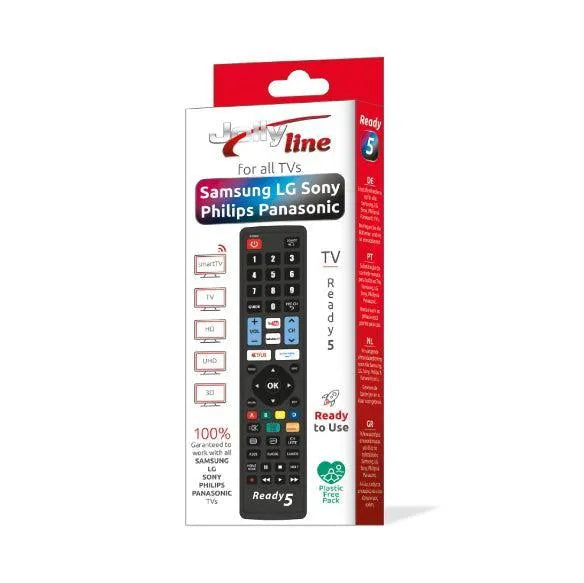 Jollyline Ready to Use Universal TV Remote Control for Smart TV