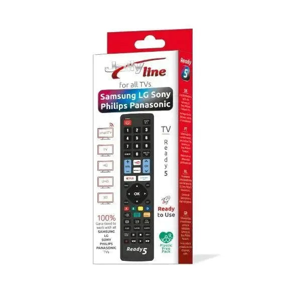 Jollyline Ready to Use Universal TV Remote Control for Smart TV