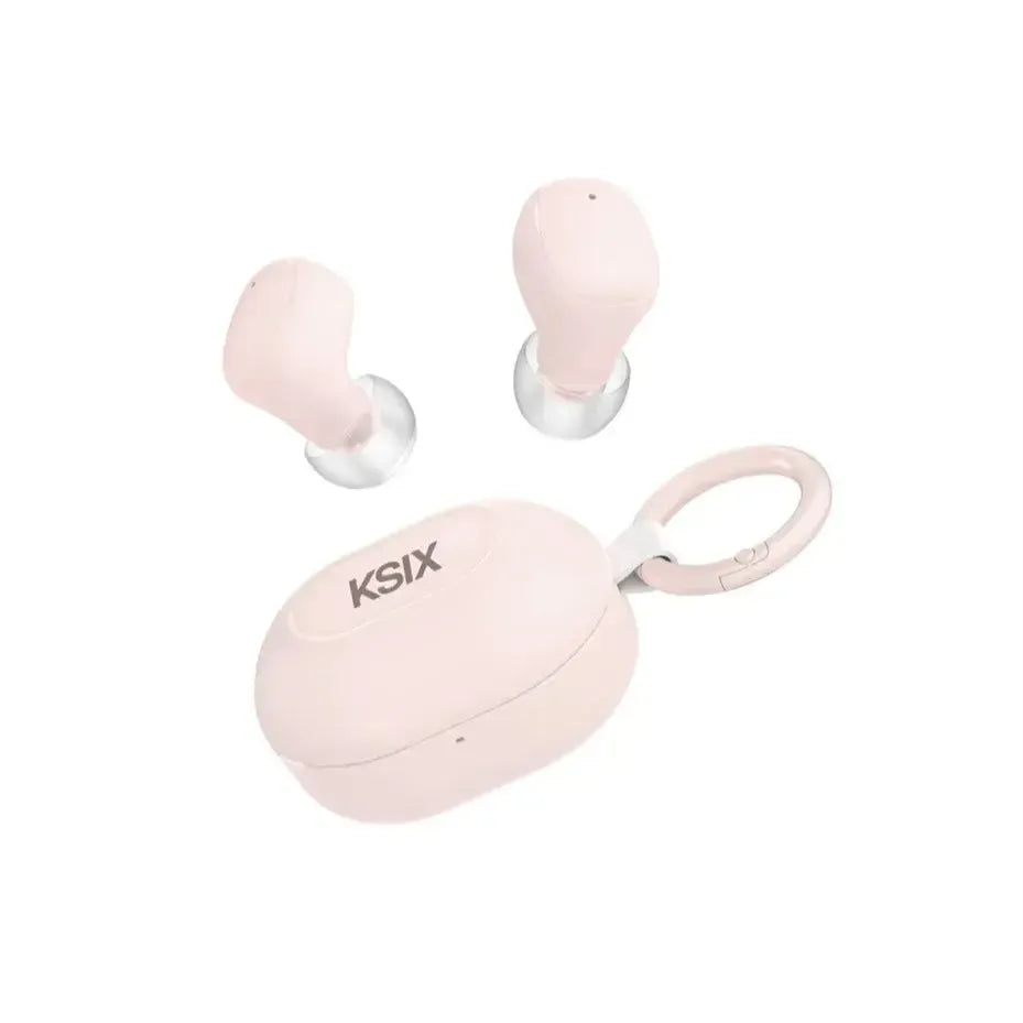 KSIX NEUTRON Wireless Earphones 20H Battery Calls Compact Calls USB-C Pink