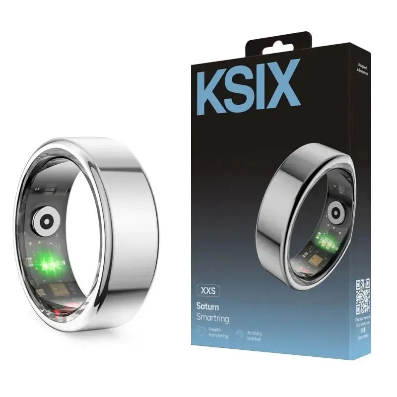 KSIX Saturn Smart Ring Size M 10 Silver