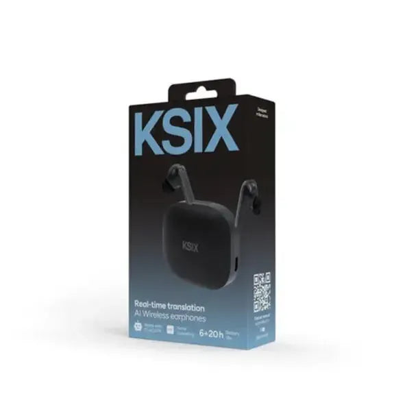 KSIX WIRELESS Earphones Intergrated AI Ttanslation ANC ENC AUT 20+6H Voice Assistance Black
