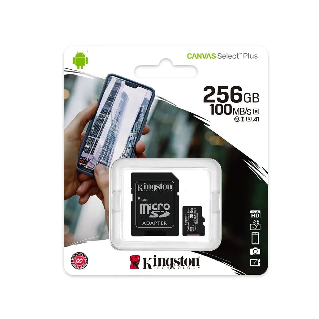 Kingston Canvas Select Plus Micro SD 100MB/s 256GB