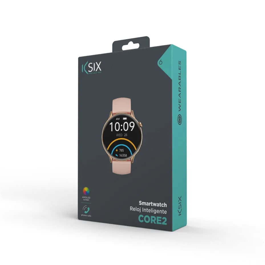 Ksix Core 2 Smartwatch AMOLED Display 1.43’ Rose Gold