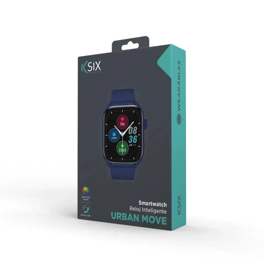Ksix Urban Move Smartwatch AMOLED 2.06” Display Blue