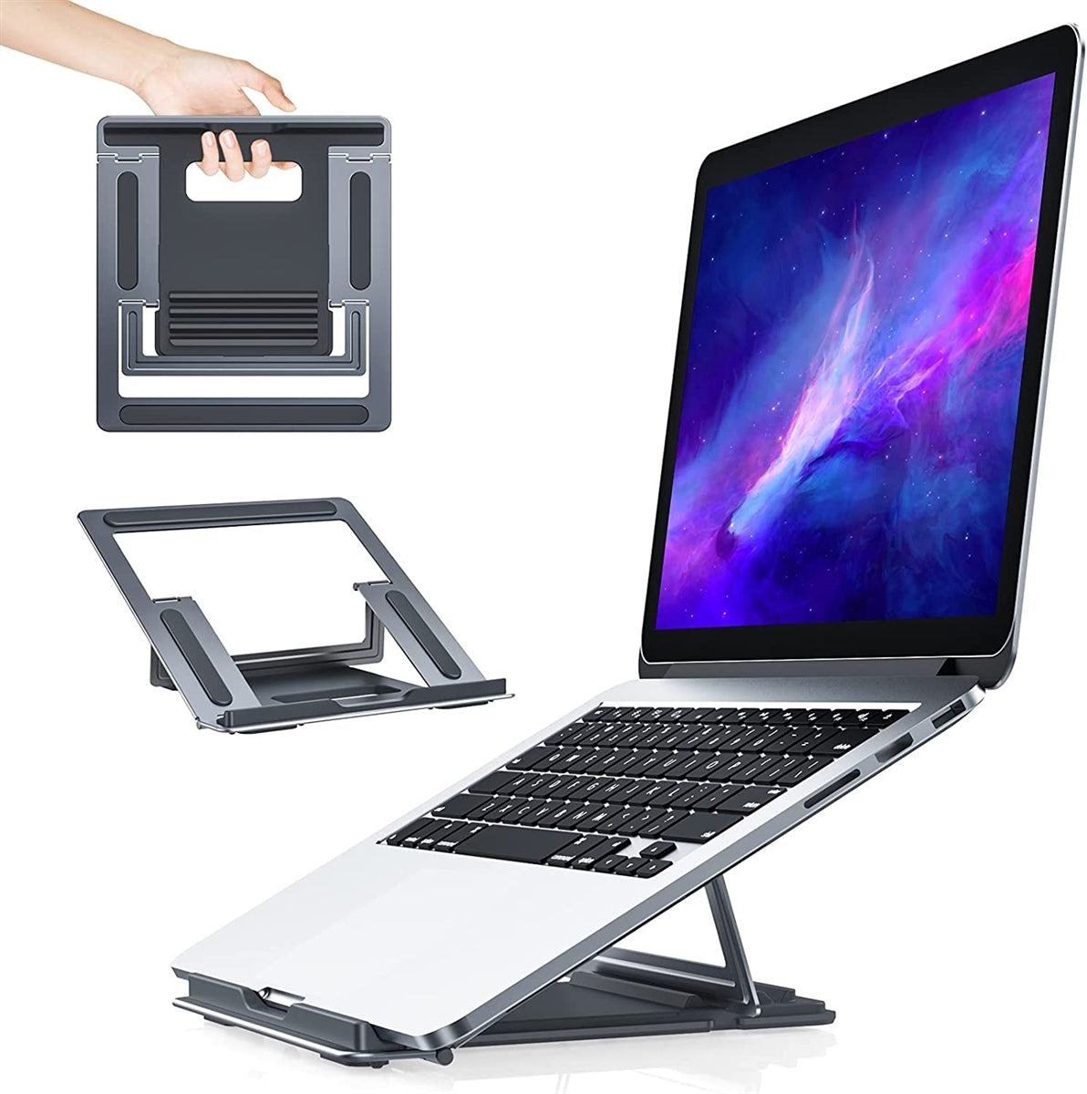 Notebook Metal Stand Laptop Metal Stand Deep Space Ash-www.firsthelptech.ie
