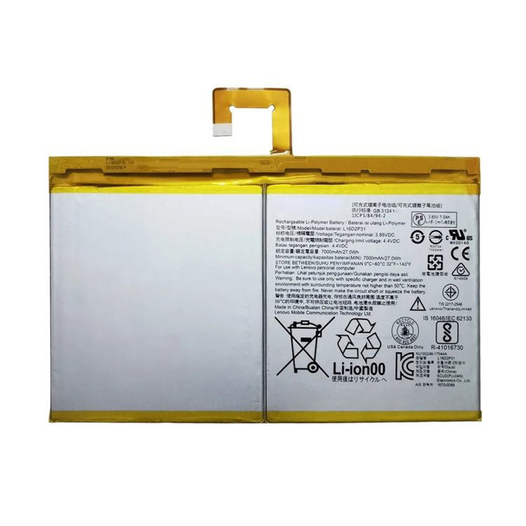 Replacement Battery For Lenovo Tab 4 10 - L16D2P31-www.firsthelptech.ie