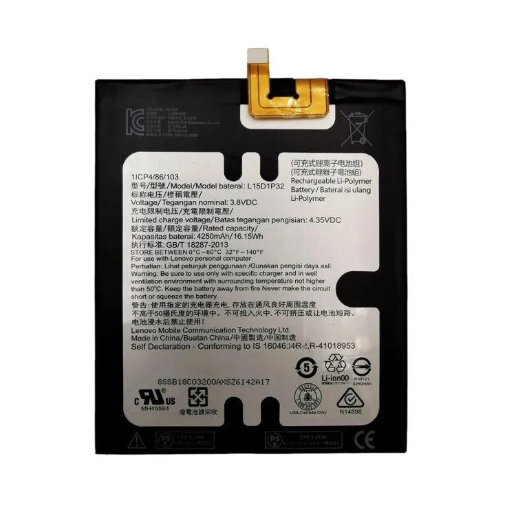 Replacement Battery For Lenovo Tab3 8 Plus - L15D1P32