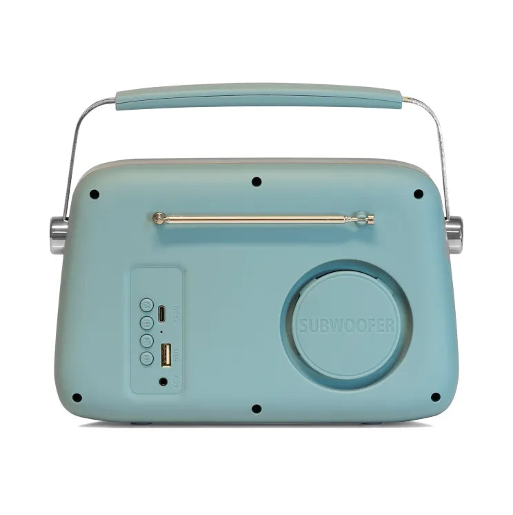 Madison FREESOUND-VR40BLU-M 10-5610MAD Portable Bluetooth Vintage Radio 30W Blue Mat