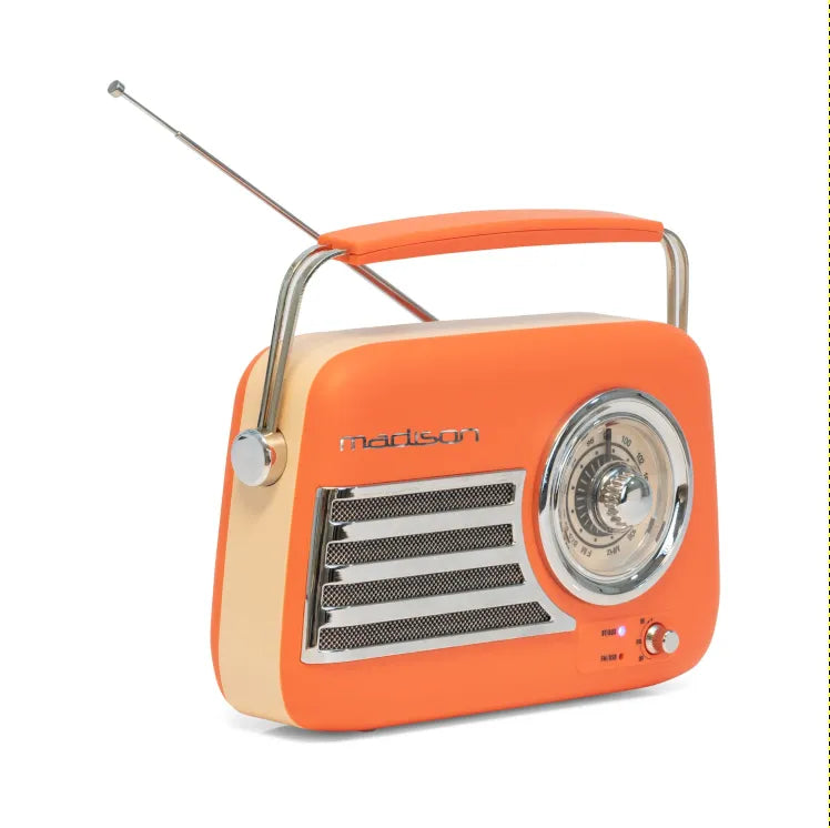 Madison FREESOUND-VR40OR-M 10-5609MAD Portable Bluetooth Vintage Radio 30W Orange Mat