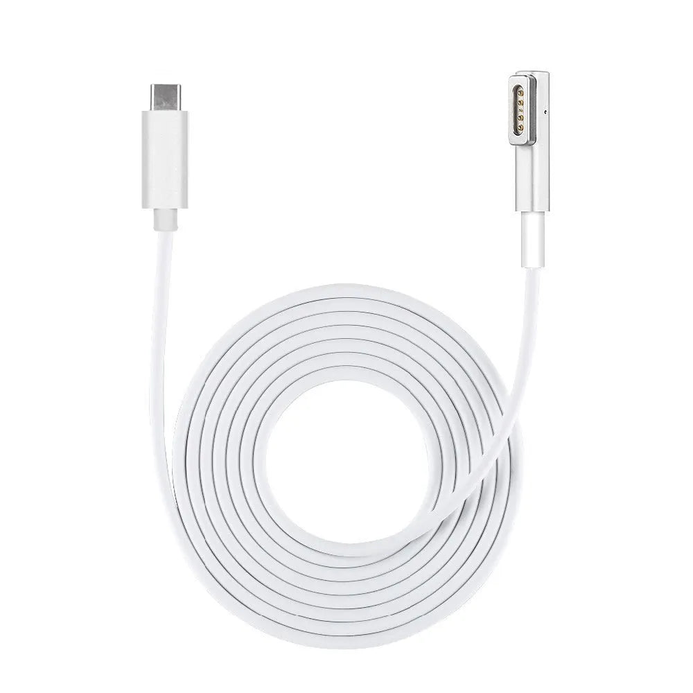 Magnetic Series Macbook Charging Cable Type-C to L-shaped Port Cable 1.8m White