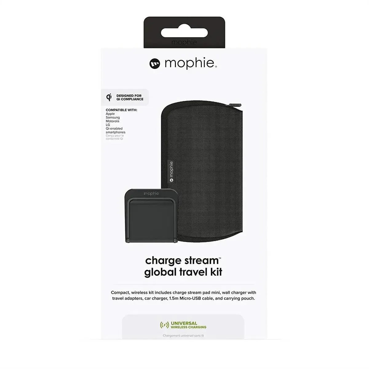 Mophie Charger Stream Global Travel Kit Black