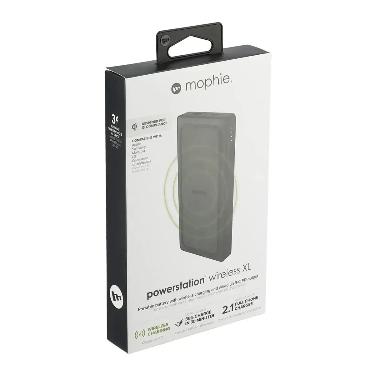 Mophie Powerstation Qi Wireless XL 10000mAh Power Bank 5V/3A Black