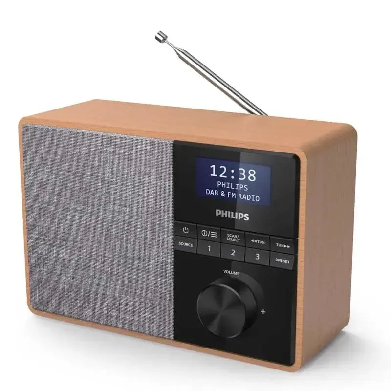 PHILIPS TAR5505/10 Audio Wooden Housing DAB/FM/ Clock Bluetooth Radio