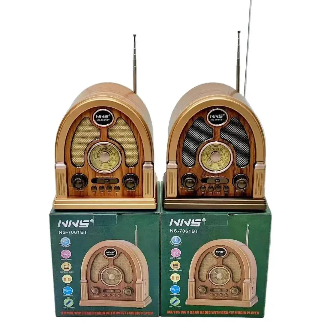Raiseng NS-7061BT Classic Mini Jukebox BT Multi-Band Radio