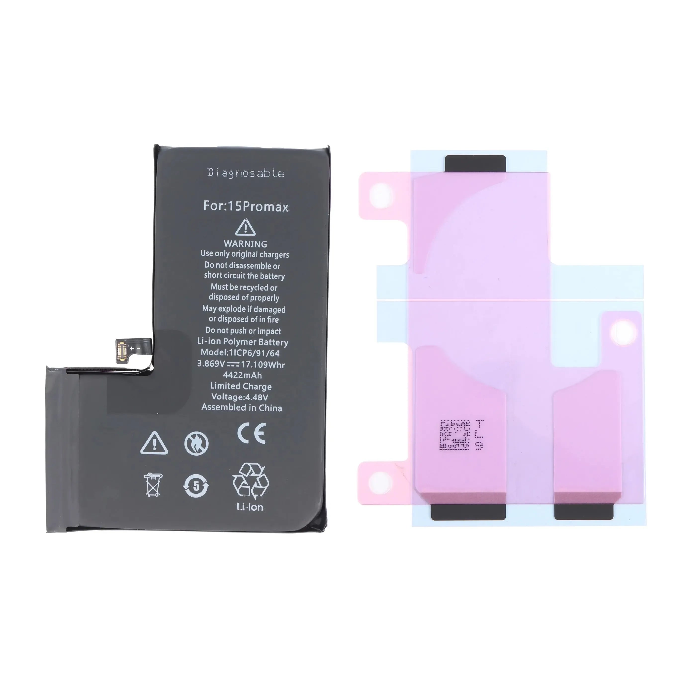 Replacement Battery For Apple iPhone 15 Pro Max - Diagnostic | No Pop Up Warning Message