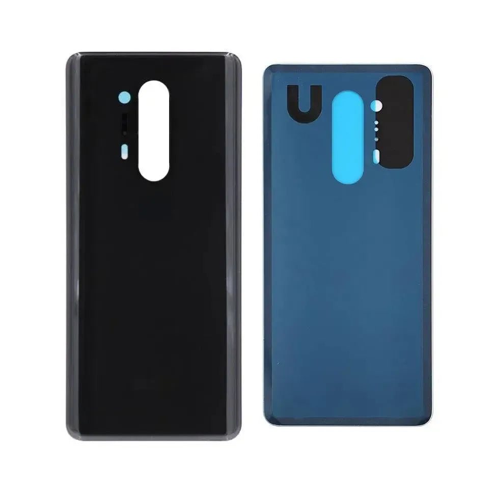 Replacement Rear Glass For OnePlus 8 Pro Battery Cover With Adhesive - Black