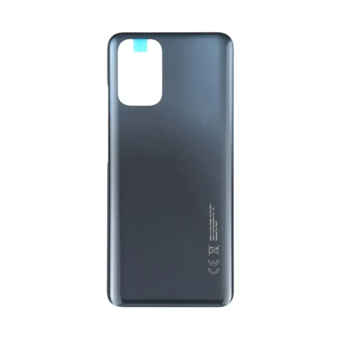 Replacement Rear Glass For Xiaomi Redmi Note 10 Battery Cover With Adhesive - Black