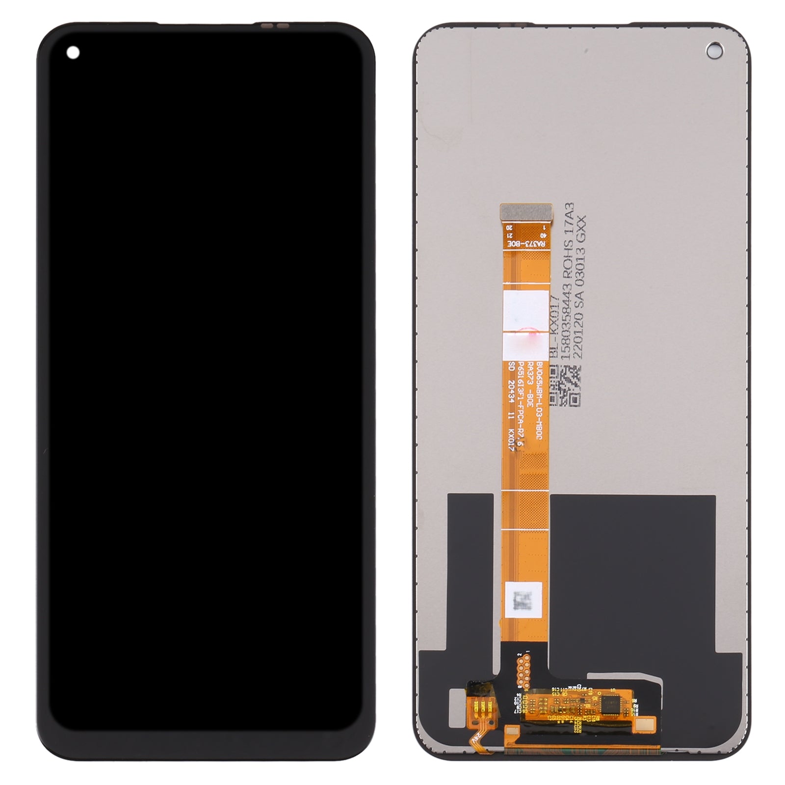 For OPPO A53s LCD Screen Replacement Black-www.firsthelptech.ie