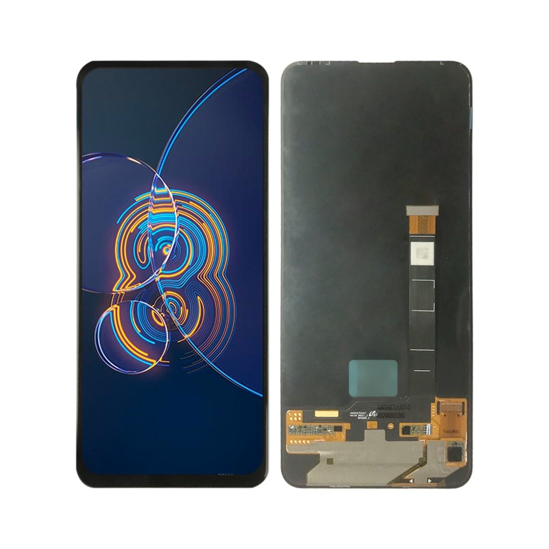 For Asus Zenfone 8 Flip Replacement LCD Touch Screen Assembly - Black-www.firsthelptech.ie