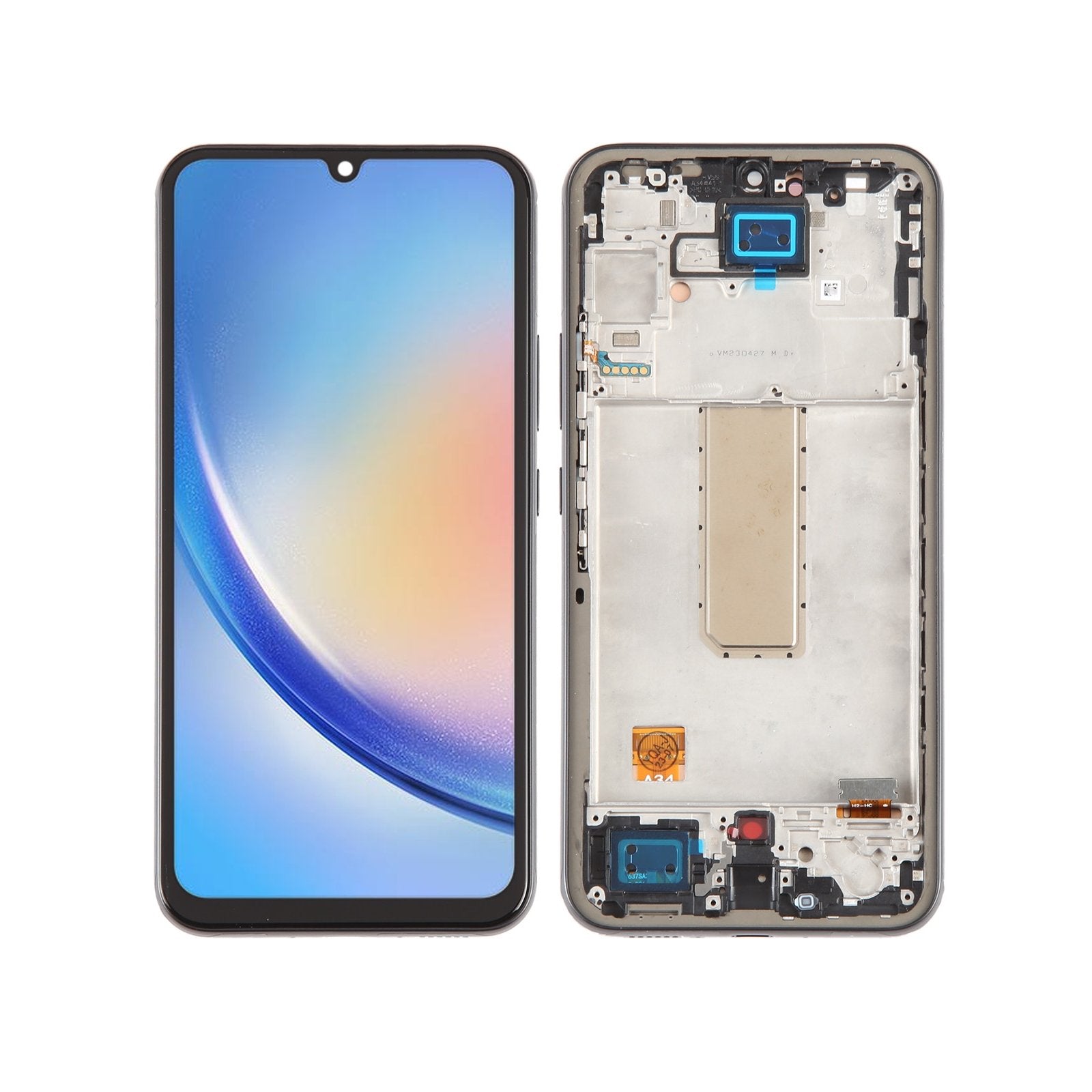 For Samsung Galaxy A34 5G LCD Screen Replacement With Frame - Black-www.firsthelptech.ie