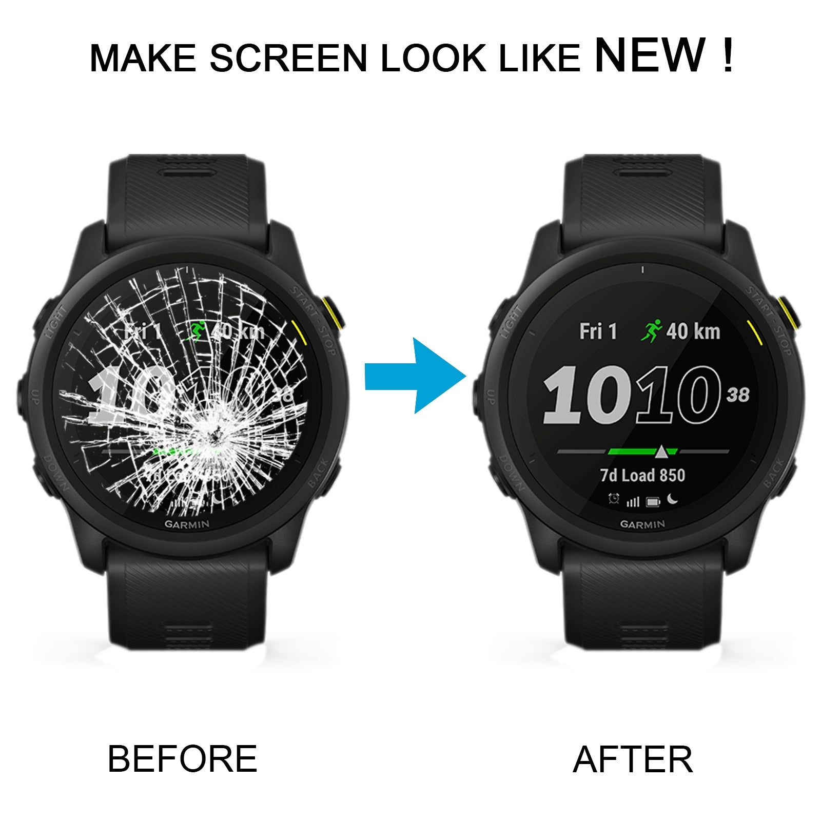 For Garmin Forerunner 745 LCD Display Touch Screen Digitizer Replacement-www.firsthelptech.ie