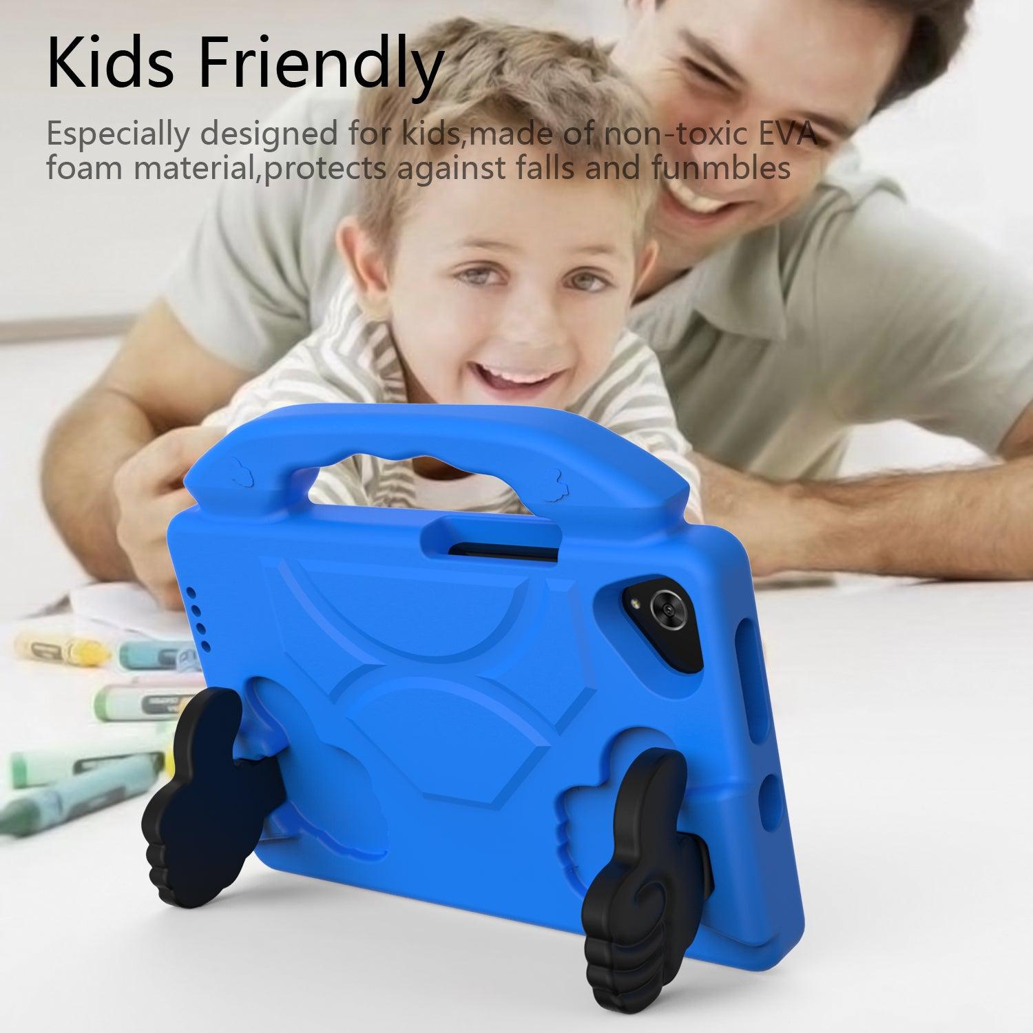 For Samsung Galaxy Tab A9 Kids Friendly Case Shockproof Cover With Thumbs Up - Blue-www.firsthelptech.ie