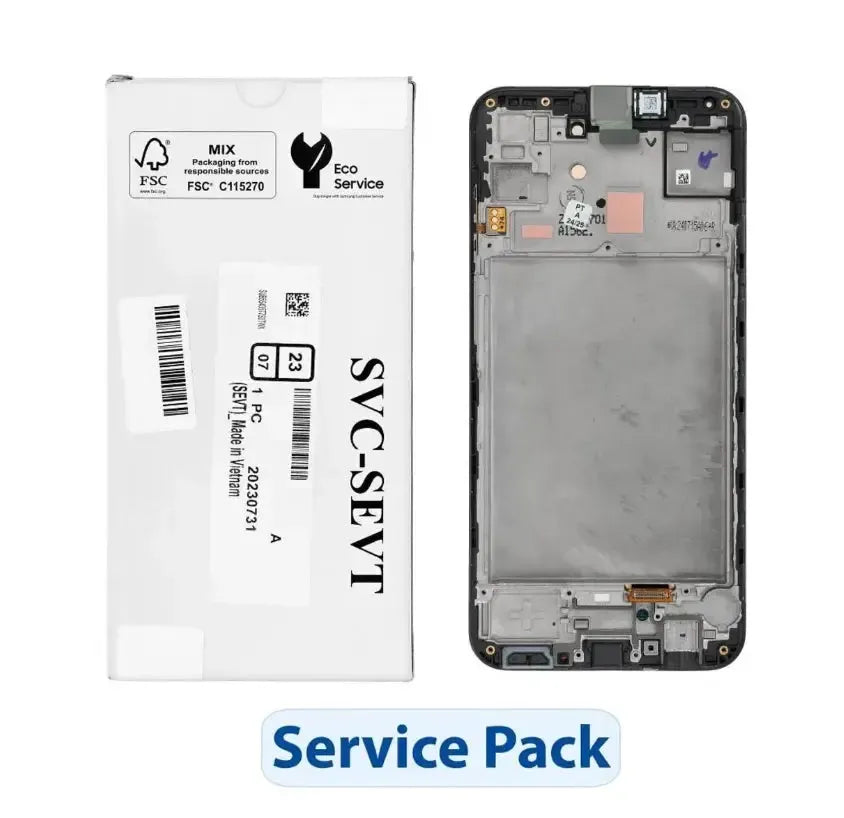 Samsung Galaxy A15 4G / 5G SM-A15 Display Screen Replacement Assembly with Frame Black | Original Service Pack