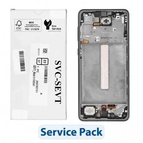 Samsung Galaxy A33 5G SM-A336 Display Screen Replacement Assembly with Frame Black | Original Service Pack