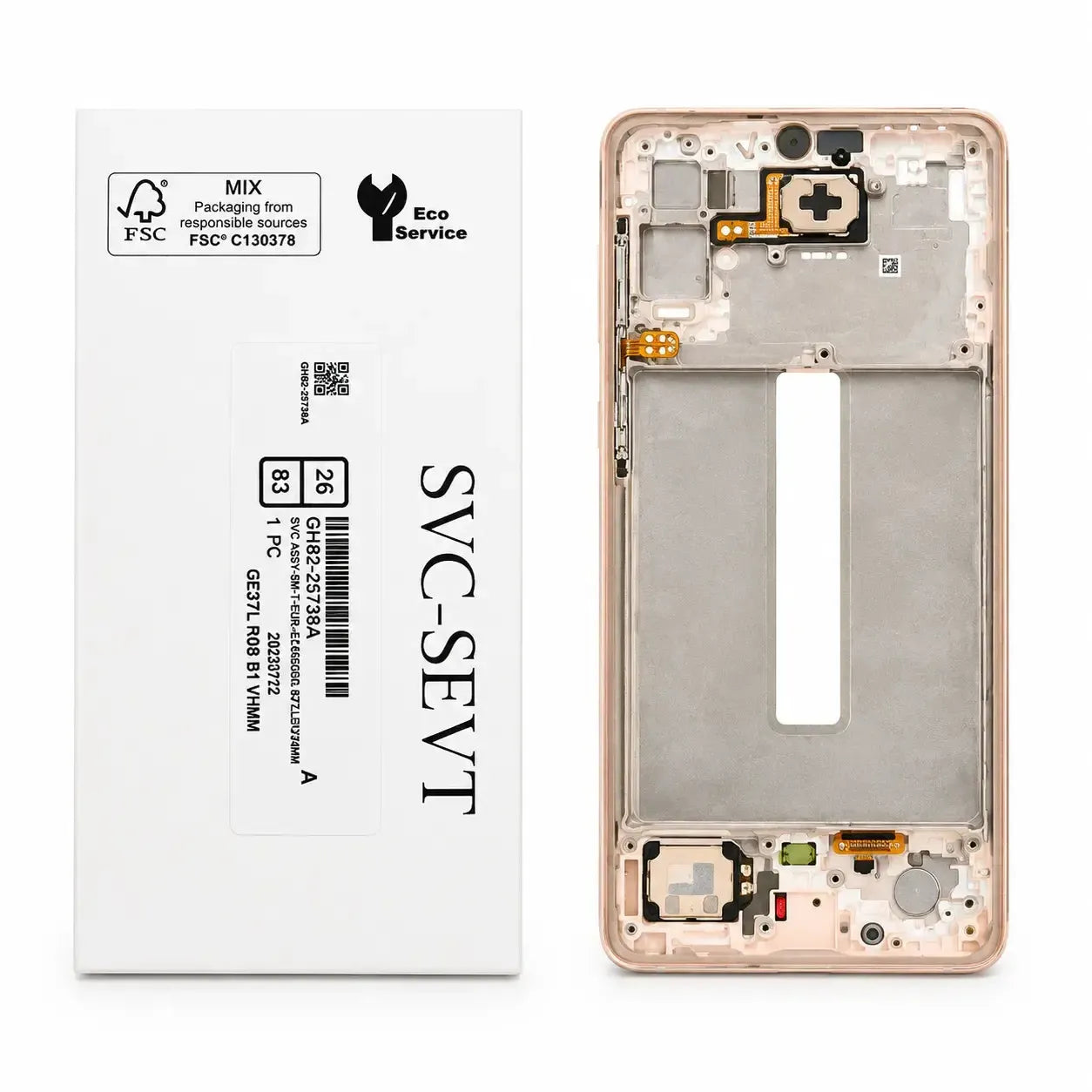 Samsung Galaxy A33 5G SM-A336 Display Screen Replacement Assembly with Frame Peach | Original Service Pack