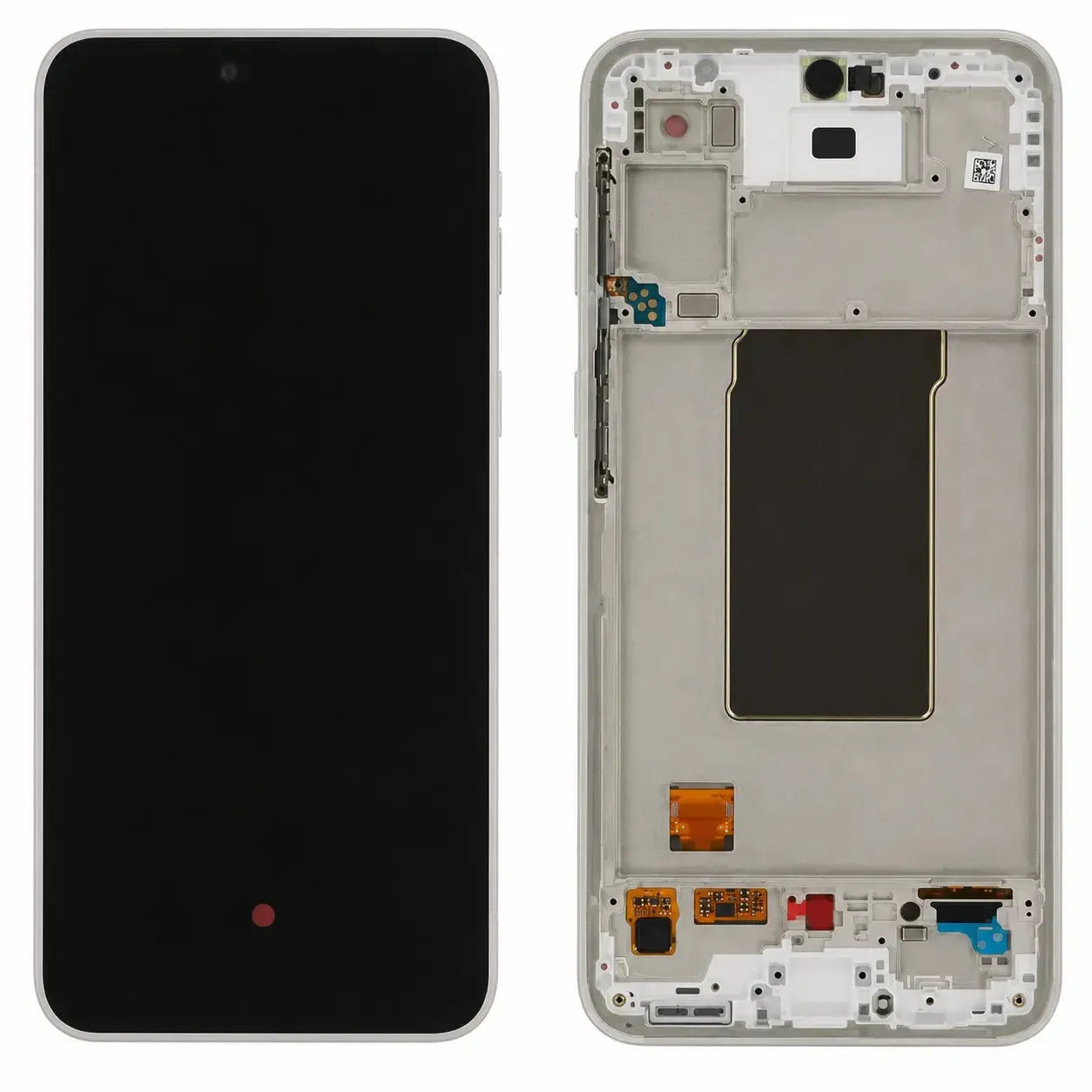 Samsung Galaxy A37 SM-A376 Display Screen Replacement Assembly with Frame White | Original Service Pack