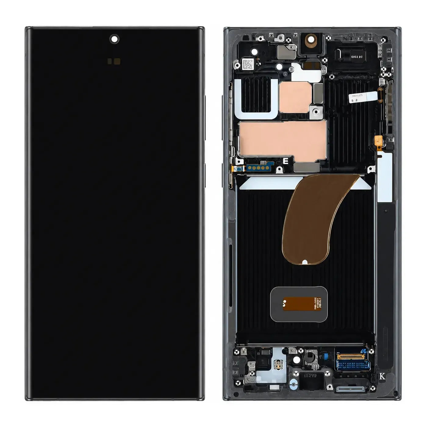 Samsung Galaxy S23 Ultra SM-S918B Display Screen Replacement Assembly with Frame Black | Original Service Pack