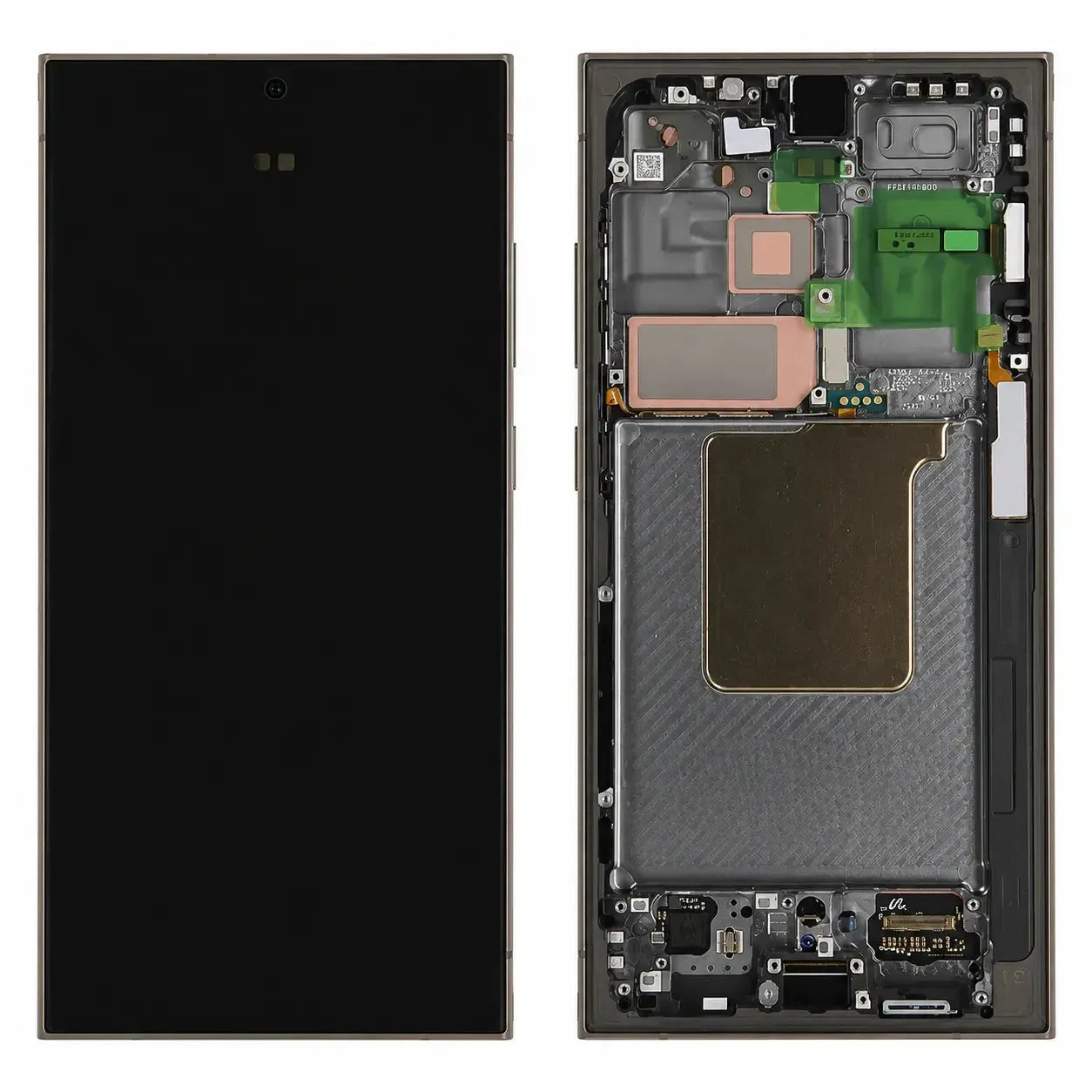 Samsung Galaxy S24 Ultra SM-S928 Display Screen Replacement Assembly with Frame Titanium Black | Original Service Pack