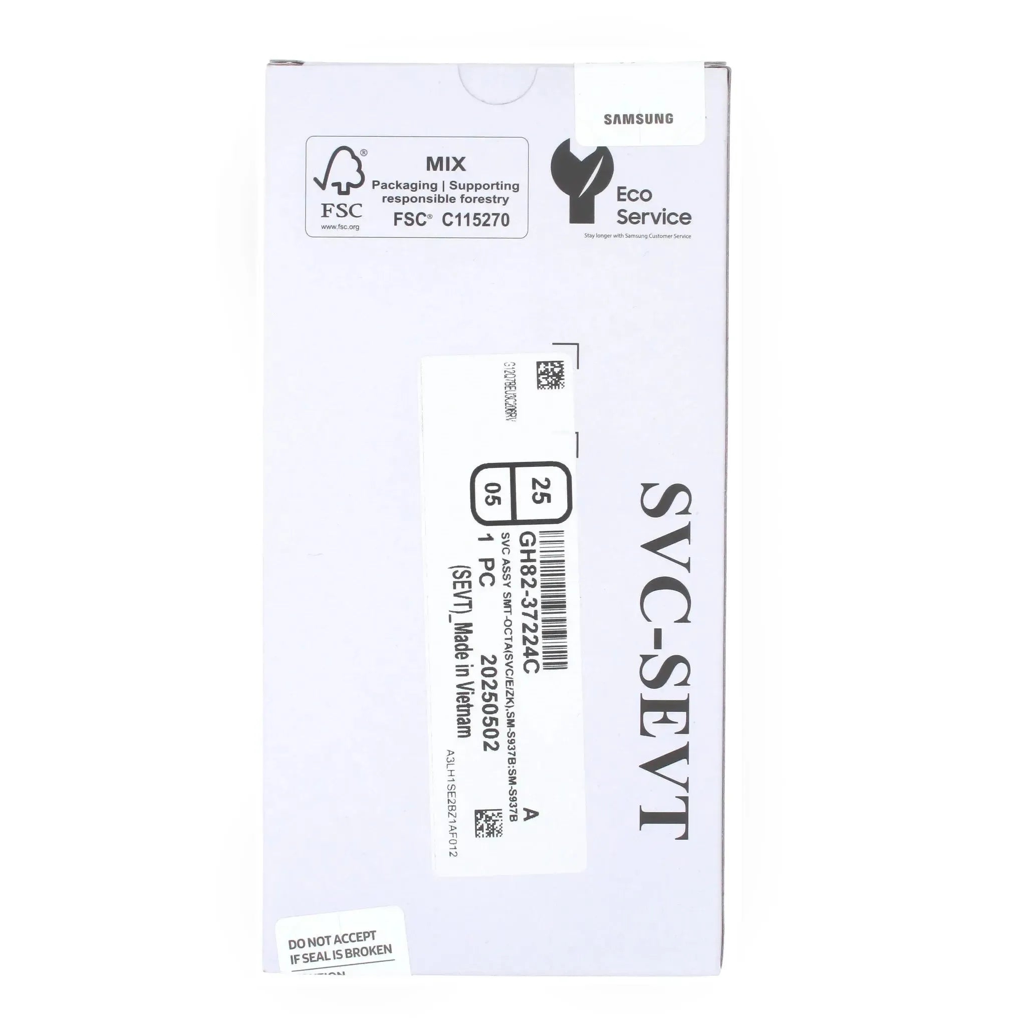 Samsung Galaxy S25 Edge SM-S937 Display Screen Replacement Assembly with Frame Black | Original Service Pack