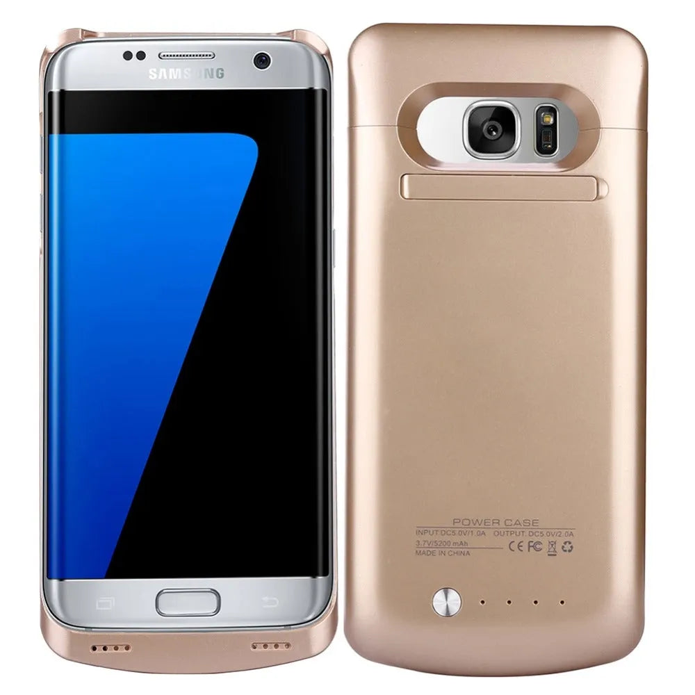 Samsung Galaxy S7 G930F External Protective Battery Case 4200 mAh Gold