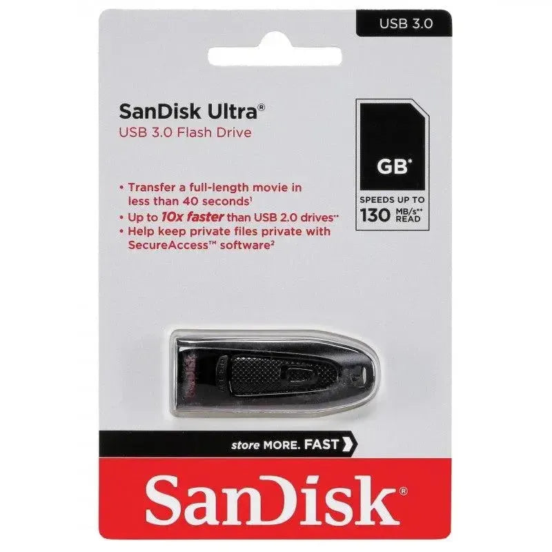 Sandisk Ultra U46 (USB) 3.0 130/MB/s 256GB Flash Drive Black