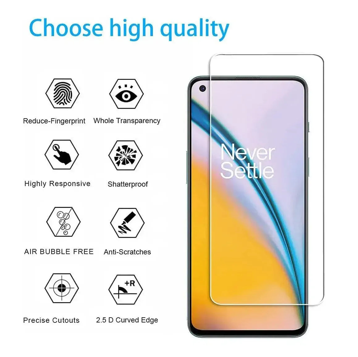 Screen Protector For OnePlus Nord 2 5G Tempered Glass