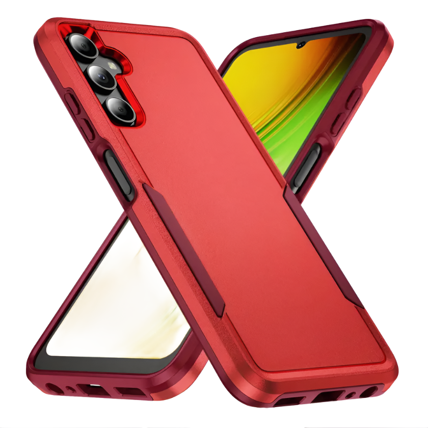 For Samsung Galaxy S24 Symmetry Exploiter Case Red-www.firsthelptech.ie