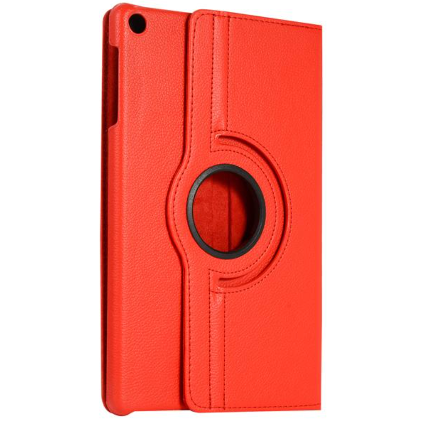 For Samsung Galaxy Tab A8 10.5 SM-X200 (2021) 360 Degree Rotation Wallet Case - Red-www.firsthelptech.ie