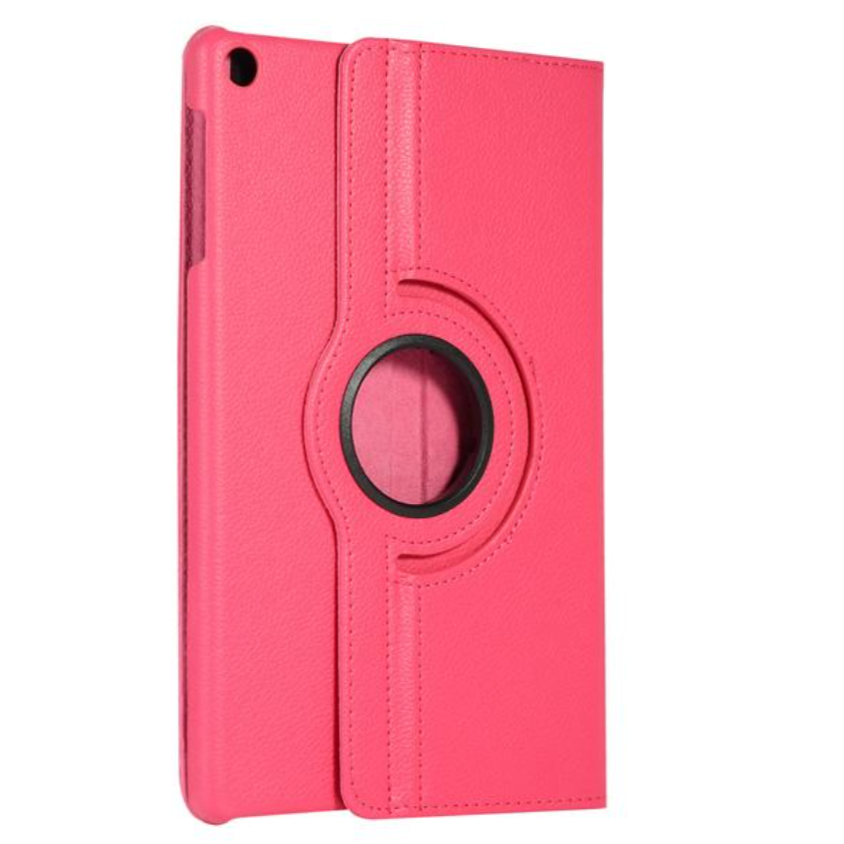 For Samsung Galaxy Tab A8 10.5 SM-X200 (2021) 360 Degree Rotation Wallet Case - Rose-www.firsthelptech.ie
