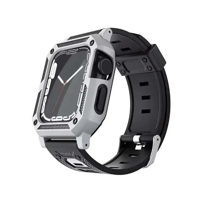 Strong Armor Full Cover Watch Band 38/40/41mm Silver