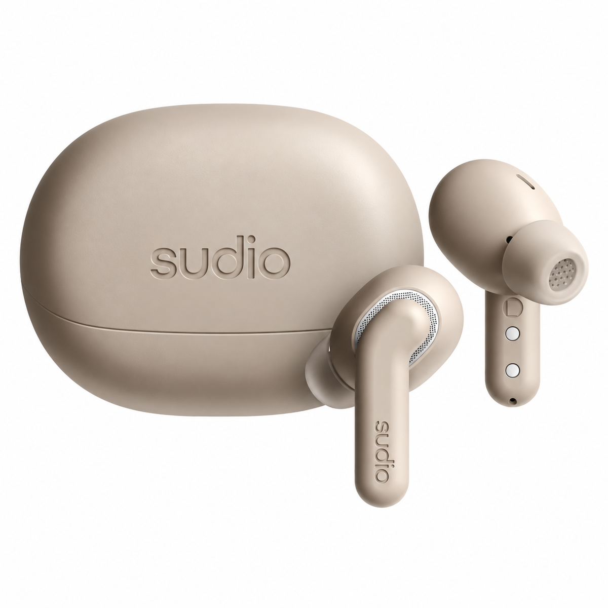 Sudio E4 PRO Modern Hybrid Noise Cancelling Earbuds - Latte