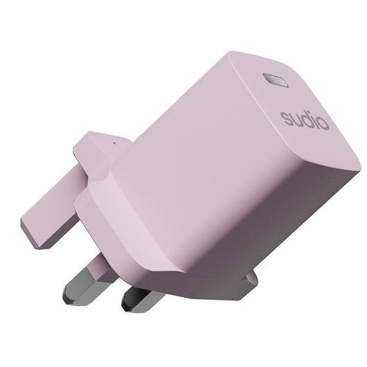 Sudio P1 UK Fast 25W GaN Charger Type-C Pink
