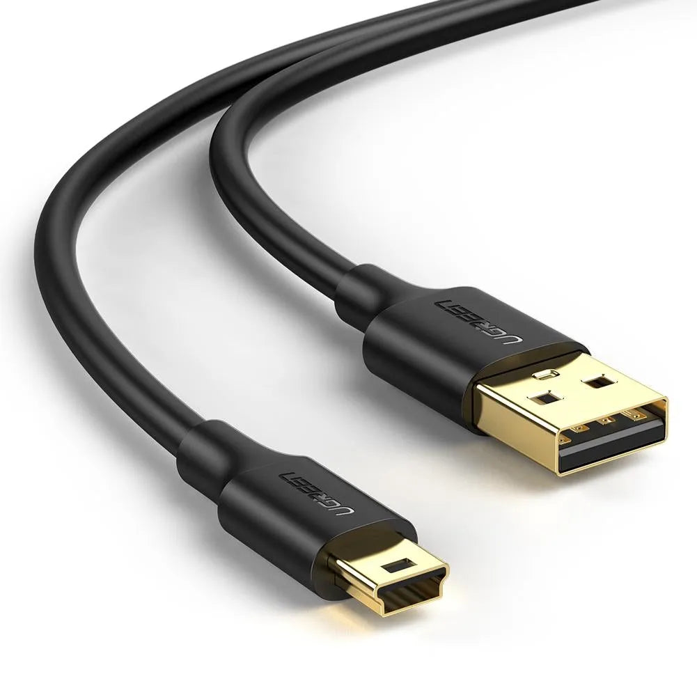 UGREEN 10355 USB 2.0 A Male to Mini 5 Pin V3 Male Cable 1m Black